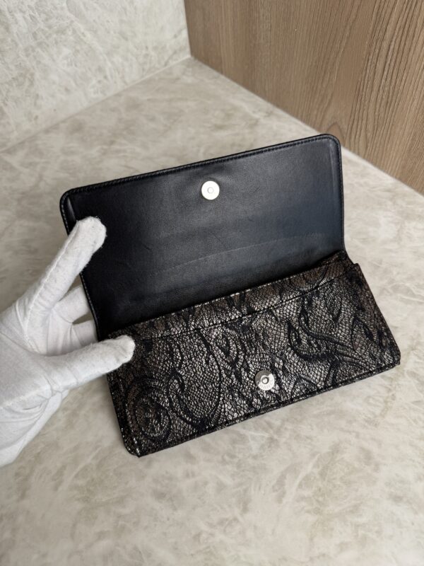 Chanel Metallic Lace Evening Clutch