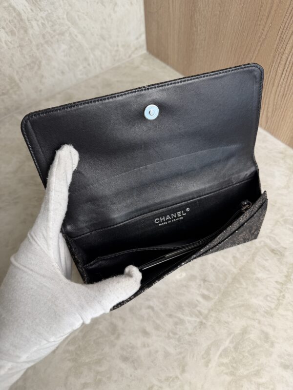 Chanel Metallic Lace Evening Clutch