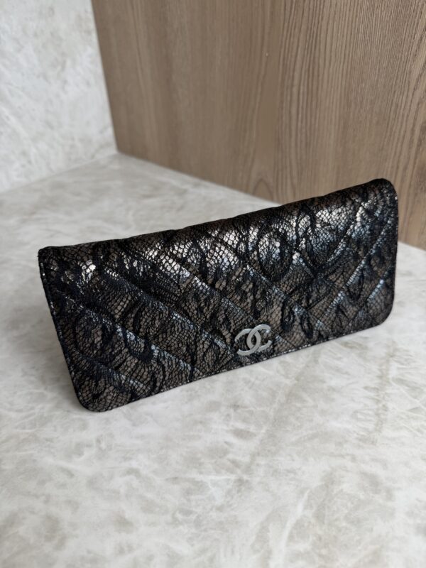 Chanel Metallic Lace Evening Clutch