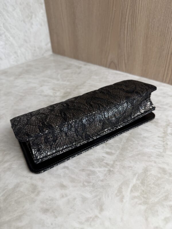Chanel Metallic Lace Evening Clutch