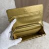 Chanel Gold Quilted Lambskin Boy WOC Clutch Bag