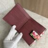 Gucci GG Supreme Monogram Blooms French Flap Wallet Beige Multicolor Dry Rose