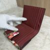 Gucci GG Supreme Monogram Blooms French Flap Wallet Beige Multicolor Dry Rose