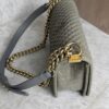 Chanel Old Medium Boy Denim Bag In Olive