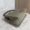 Chanel Old Medium Boy Denim Bag In Olive