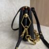 Louis Vuitton Lambskin Embossed Monogram Coussin BB Black