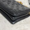 Louis Vuitton Lambskin Embossed Monogram Coussin BB Black
