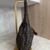 Fendi Zucca Nappa Nuvolata Vitello Tortuga Medium Spy Hobo Tobacco Moro