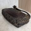 Fendi Zucca Nappa Nuvolata Vitello Tortuga Medium Spy Hobo Tobacco Moro