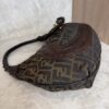 Fendi Zucca Nappa Nuvolata Vitello Tortuga Medium Spy Hobo Tobacco Moro