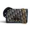 Christian Dior Oblique 30 Montaigne 2-In-1 Pouch Blue