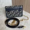 Christian Dior Oblique 30 Montaigne 2-In-1 Pouch Blue