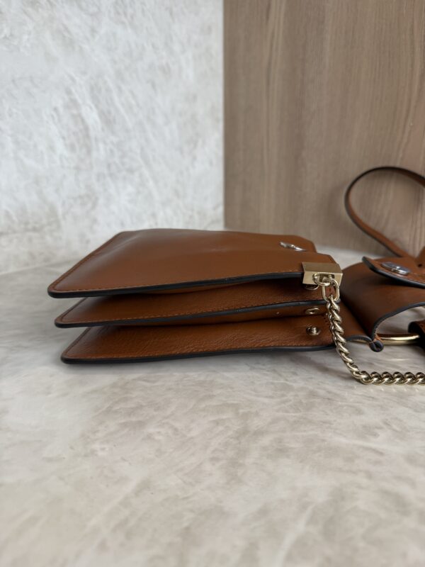 Chloe Faye Bracelet Crossbody Bag Leather and Suede Mini