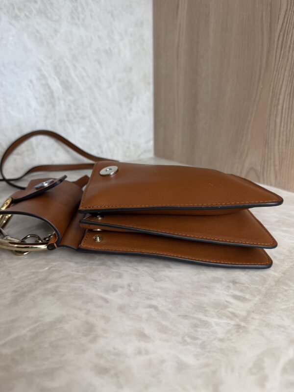 Chloe Faye Bracelet Crossbody Bag Leather and Suede Mini