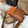 Chloe Faye Bracelet Crossbody Bag Leather and Suede Mini