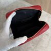 Saint Laurent (YSL) Red Quilted Leather Vicky Belt Bag