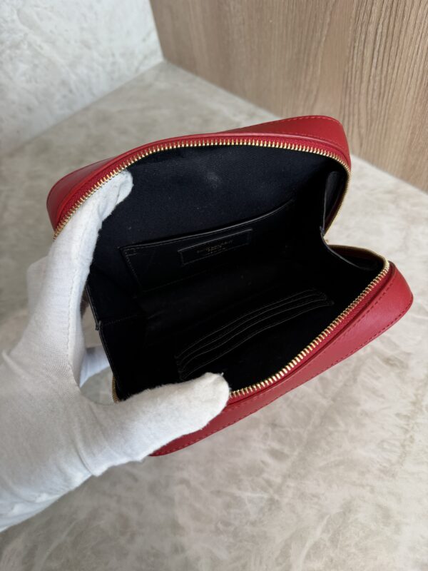 Saint Laurent (YSL) Red Quilted Leather Vicky Belt Bag