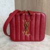 Saint Laurent (YSL) Red Quilted Leather Vicky Belt Bag