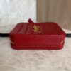 Saint Laurent (YSL) Red Quilted Leather Vicky Belt Bag