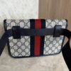 Gucci GG Supreme Monogram Web Small Ophidia Belt Bag 90 36 Beige Navy