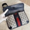 Gucci GG Supreme Monogram Web Small Ophidia Belt Bag 90 36 Beige Navy