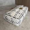 Chanel Raffia Effect Medium Tweedy Flap Bag Black White