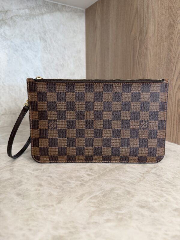 Louis Vuitton LV Damier Ebene Neverfull MM GM Pochette Red