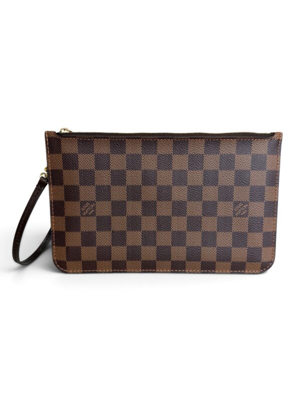 Louis Vuitton LV Damier Ebene Neverfull MM GM Pochette Red
