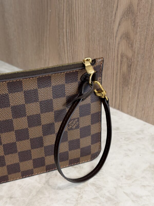 Louis Vuitton LV Damier Ebene Neverfull MM GM Pochette Red