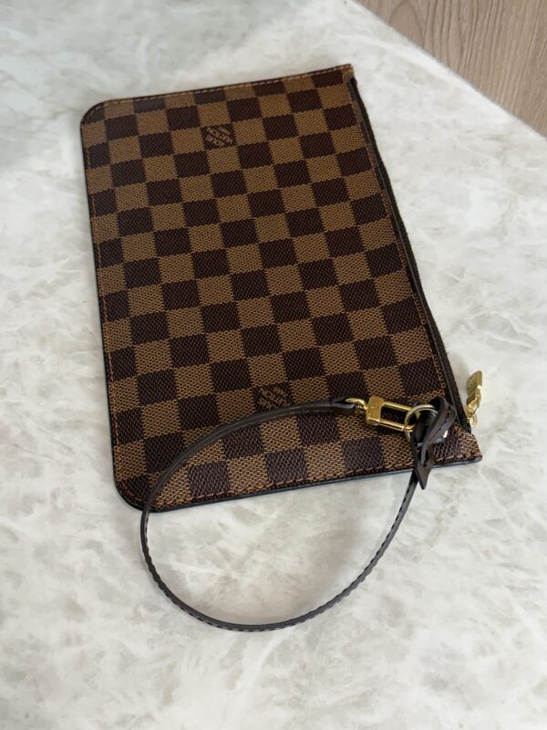 Louis Vuitton LV Damier Ebene Neverfull MM GM Pochette Red