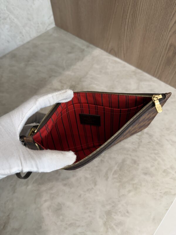 Louis Vuitton LV Damier Ebene Neverfull MM GM Pochette Red