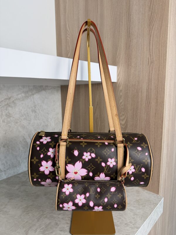Louis Vuitton LV X TM Monogram Cherry Blossom Papillon Sakura Brown