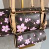 Louis Vuitton LV X TM Monogram Cherry Blossom Papillon Sakura Brown