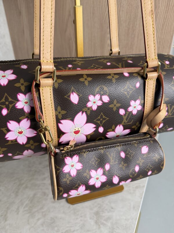 Louis Vuitton LV X TM Monogram Cherry Blossom Papillon Sakura Brown