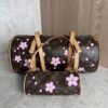 Louis Vuitton LV X TM Monogram Cherry Blossom Papillon Sakura Brown
