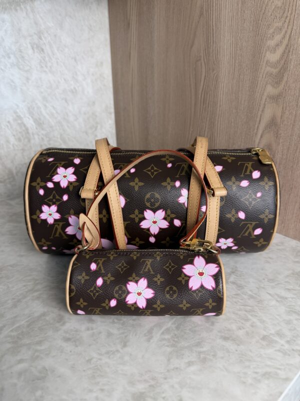 Louis Vuitton LV X TM Monogram Cherry Blossom Papillon Sakura Brown