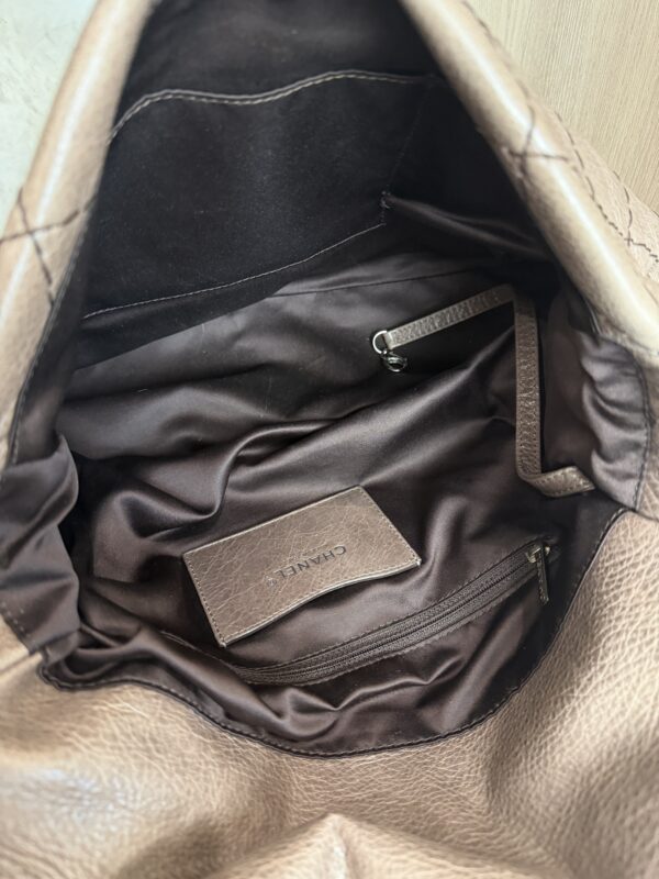 Chanel On the Road Flap Bag Quilted Leather Large