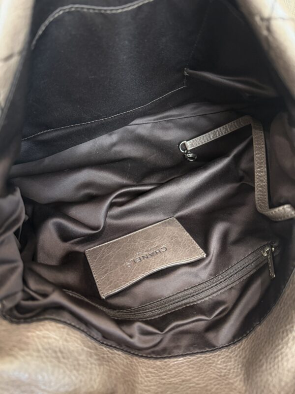 Chanel On the Road Flap Bag Quilted Leather Large