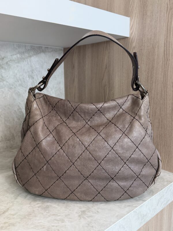 Chanel On the Road Flap Bag Quilted Leather Large