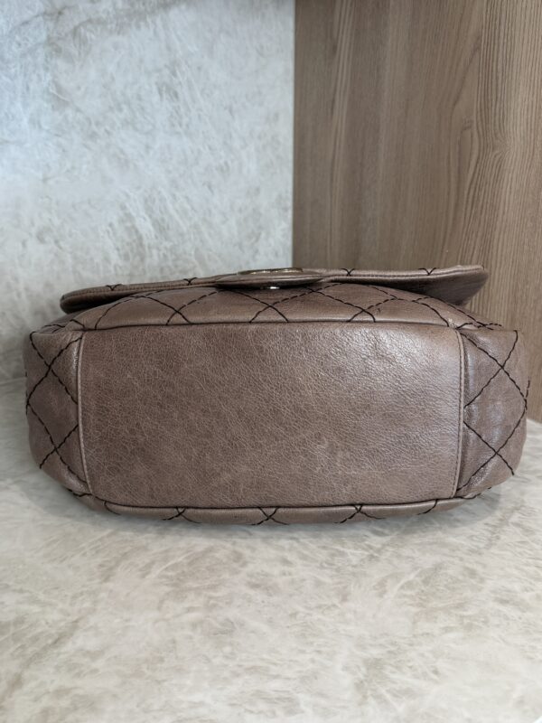 Chanel On the Road Flap Bag Quilted Leather Large