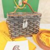 Goyard Muse Vanity Case Coated Canvas Mini Black and Tan