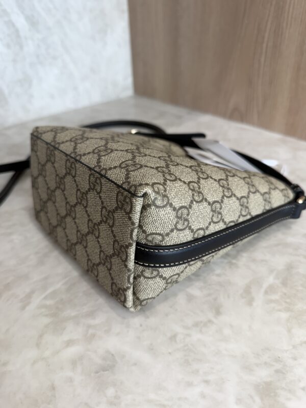 Gucci GG Emblem Nano Bucket Bag Black