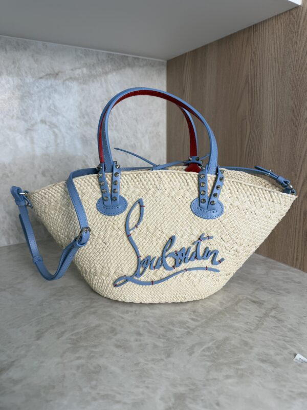 Christian Louboutin Cabata Basket Mini Tote Bag Raffia