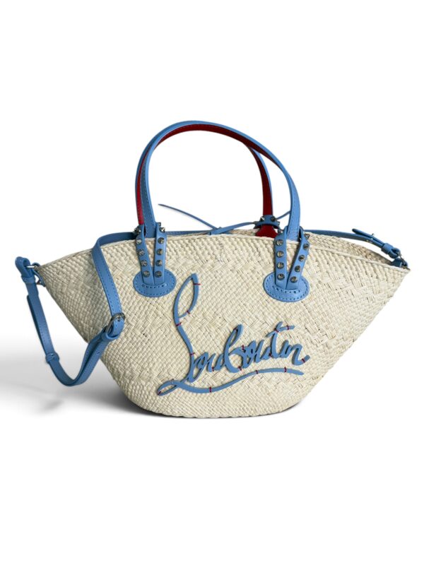 Christian Louboutin Cabata Basket Mini Tote Bag Raffia