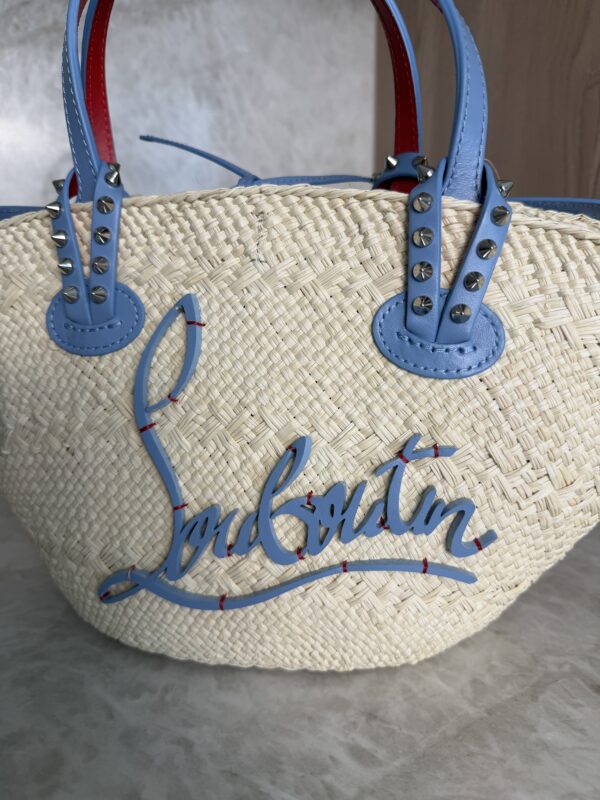 Christian Louboutin Cabata Basket Mini Tote Bag Raffia