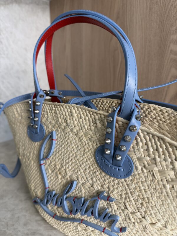 Christian Louboutin Cabata Basket Mini Tote Bag Raffia