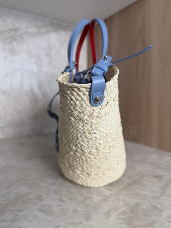 Christian Louboutin Cabata Basket Mini Tote Bag Raffia