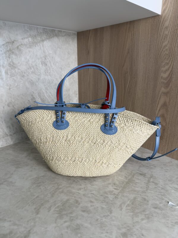 Christian Louboutin Cabata Basket Mini Tote Bag Raffia