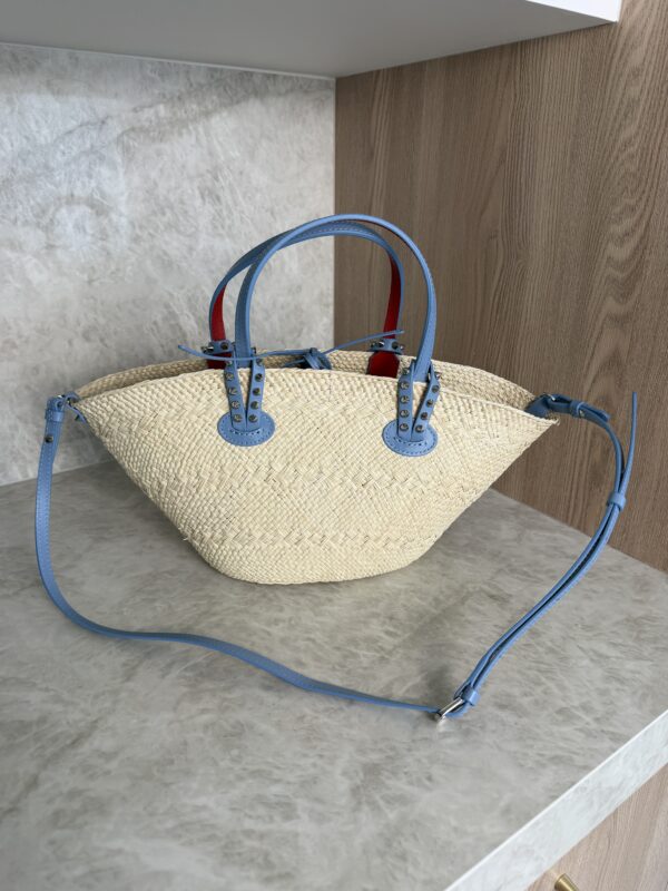 Christian Louboutin Cabata Basket Mini Tote Bag Raffia