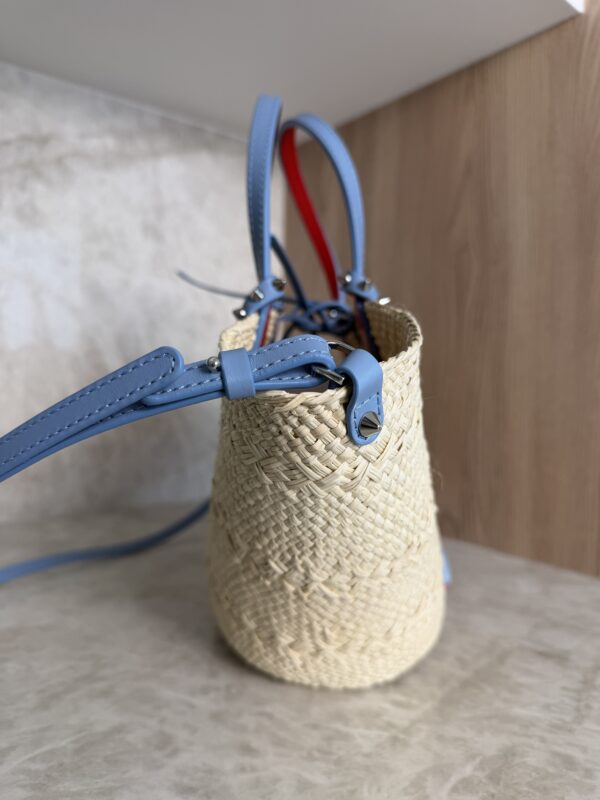 Christian Louboutin Cabata Basket Mini Tote Bag Raffia